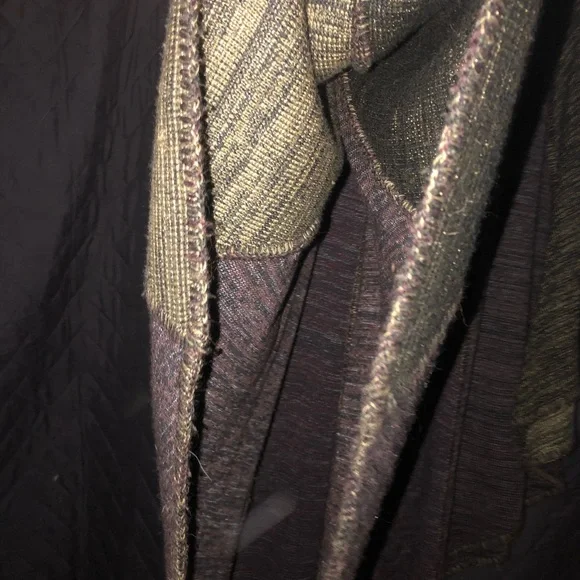 Magic Green and Brown Cozy Poncho Sweater - Picture 3 of 7